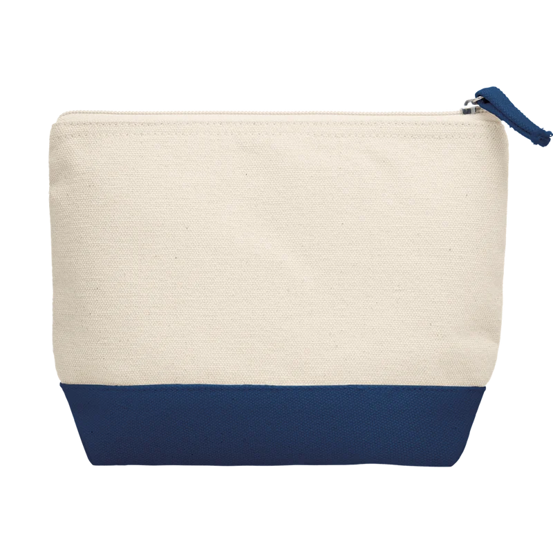 Bicolour Cotton Cosmetic Bag