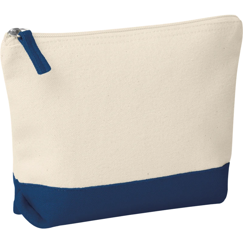 Bicolour Cotton Cosmetic Bag