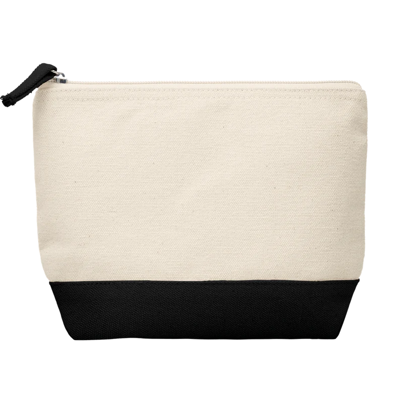 Bicolour Cotton Cosmetic Bag