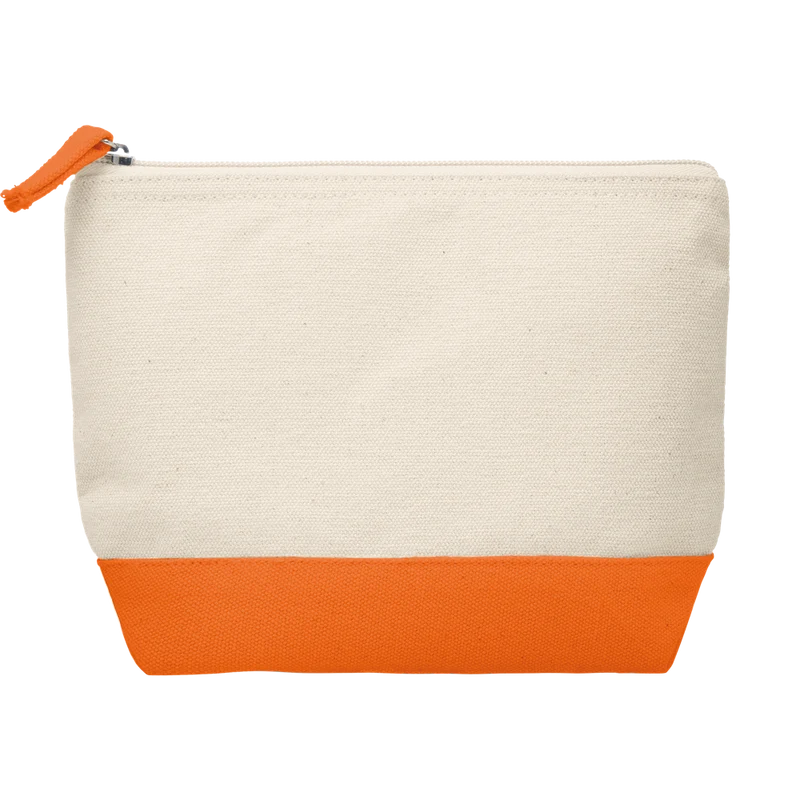 Bicolour Cotton Cosmetic Bag
