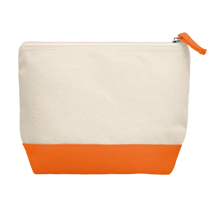 Bicolour Cotton Cosmetic Bag