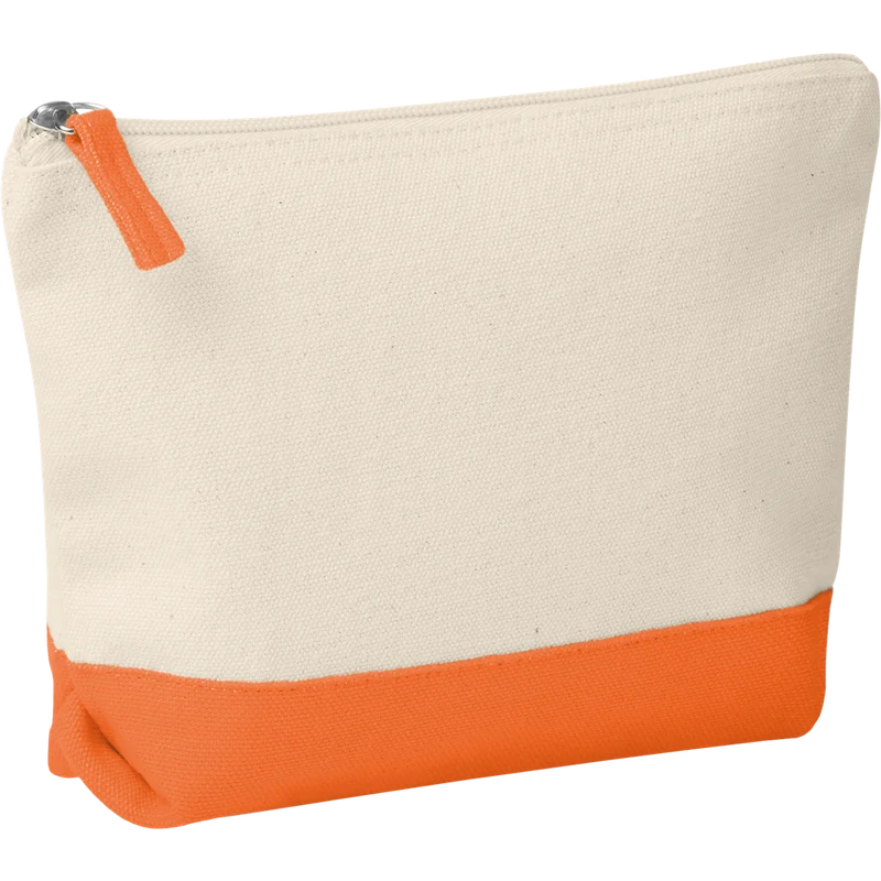 Bicolour Cotton Cosmetic Bag