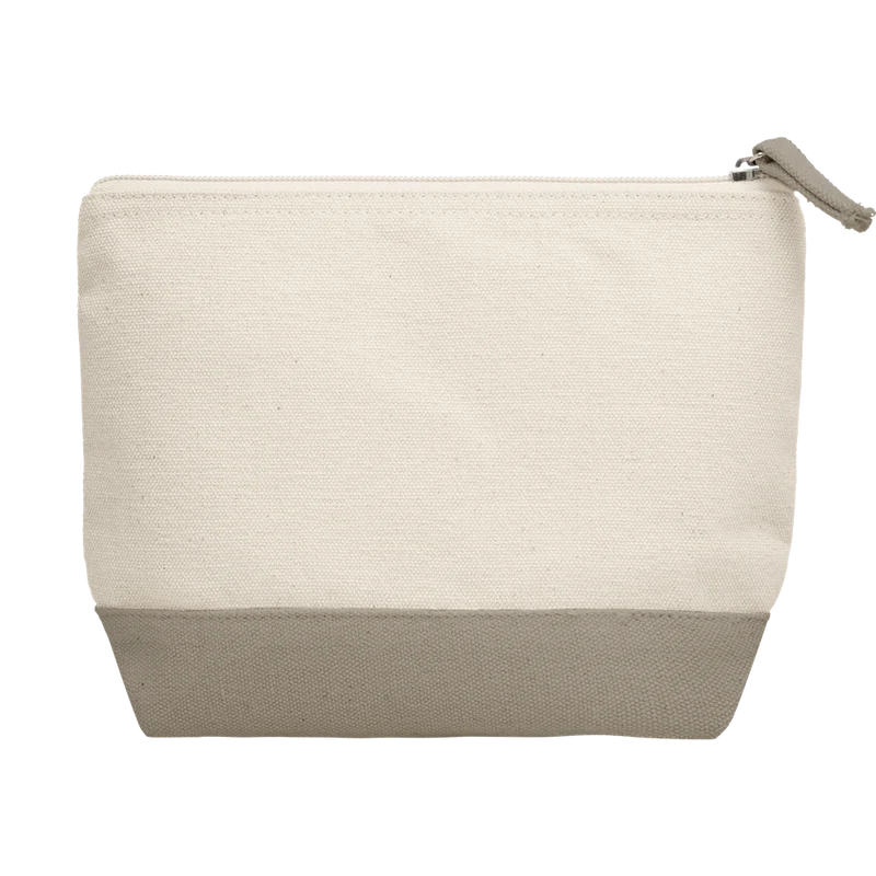 Bicolour Cotton Cosmetic Bag