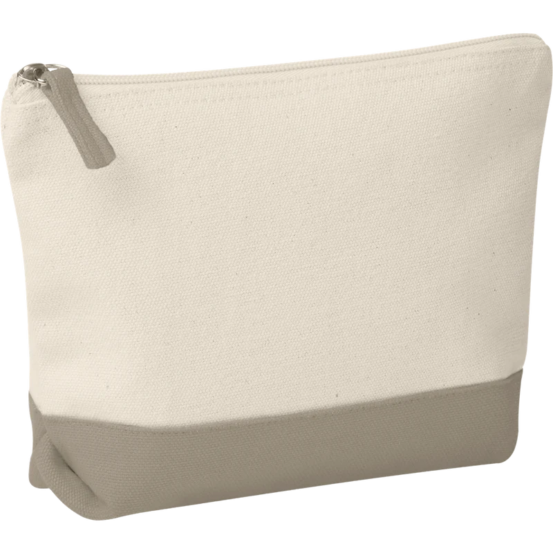 Bicolour Cotton Cosmetic Bag