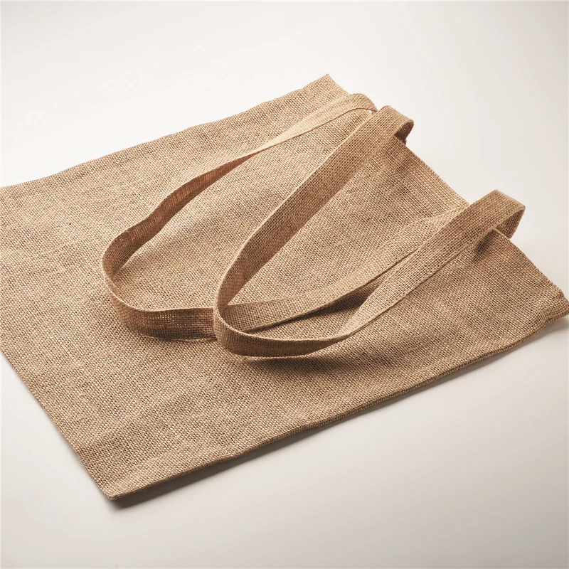 Jute Shopping Bag with Long Handles