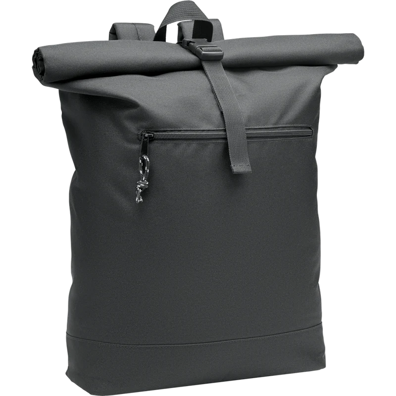Rolltop RPET Backpack with Padded Back