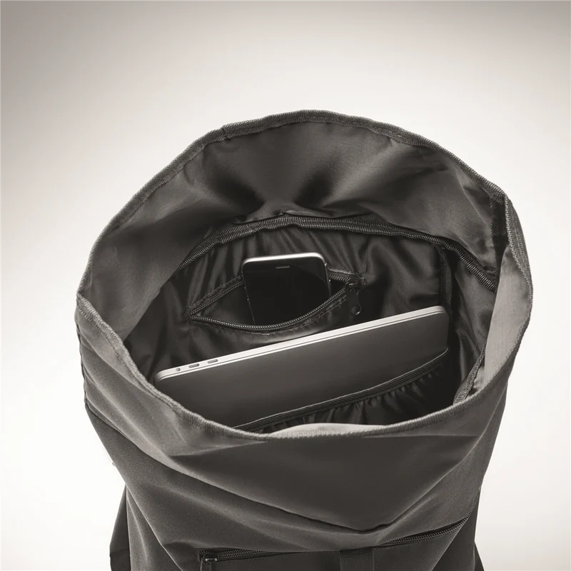 Rolltop RPET Backpack with Padded Back