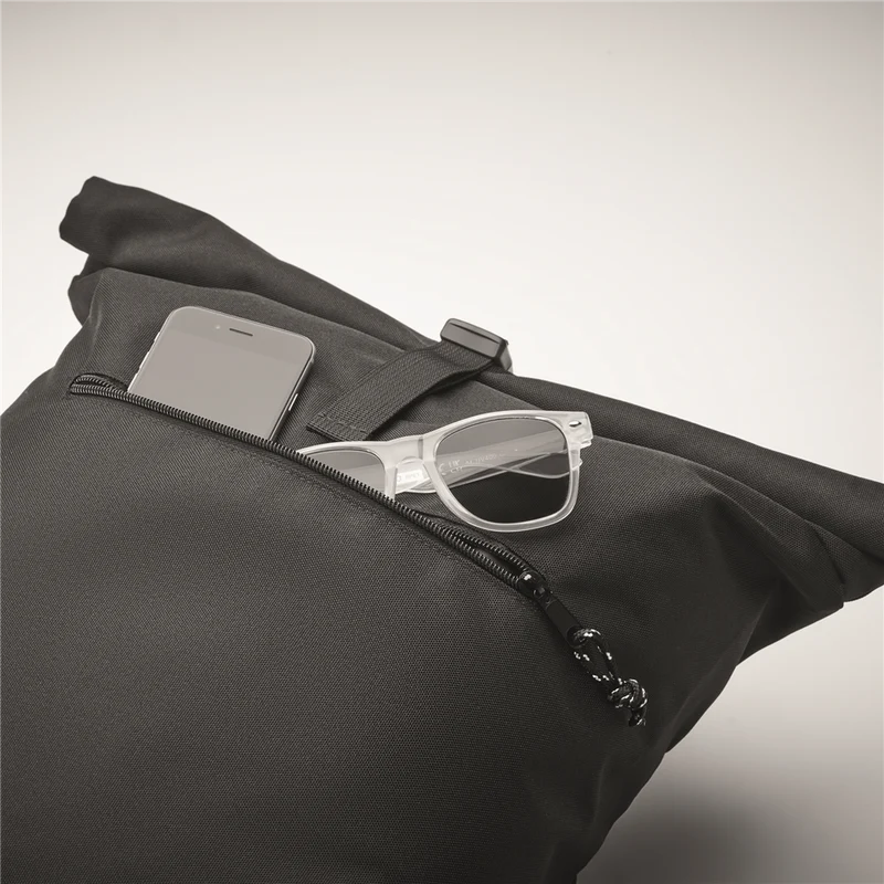 Rolltop RPET Backpack with Padded Back