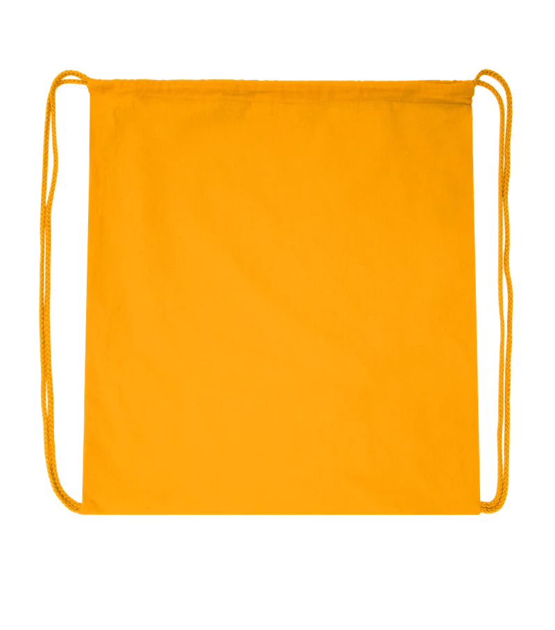 Basic colored cotton drawstring bag