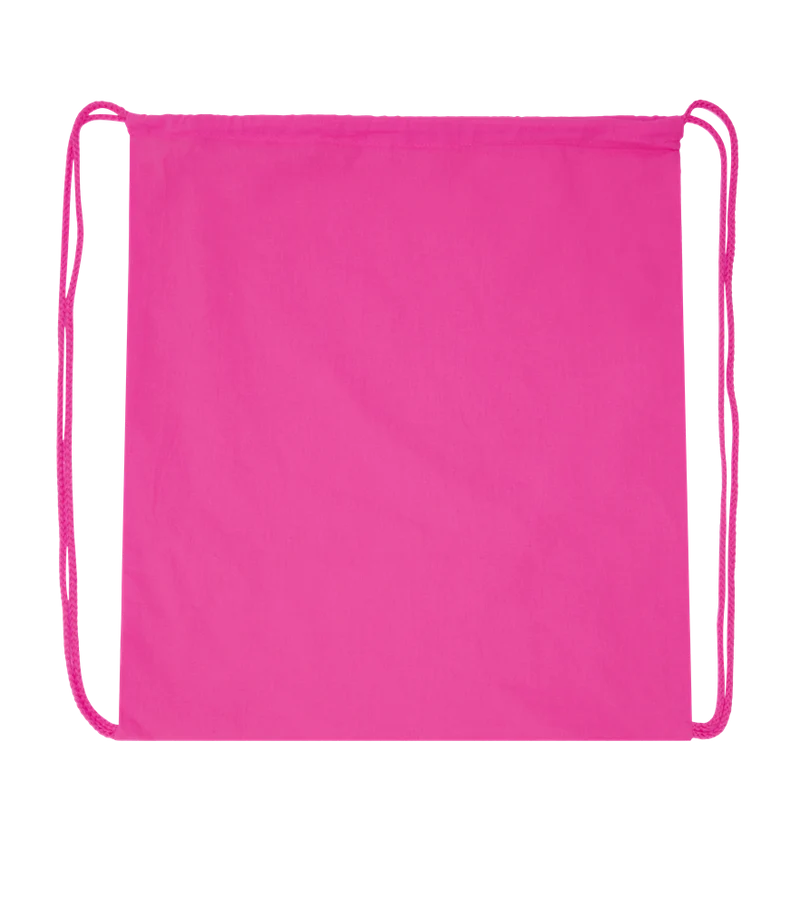 Basic colored cotton drawstring bag