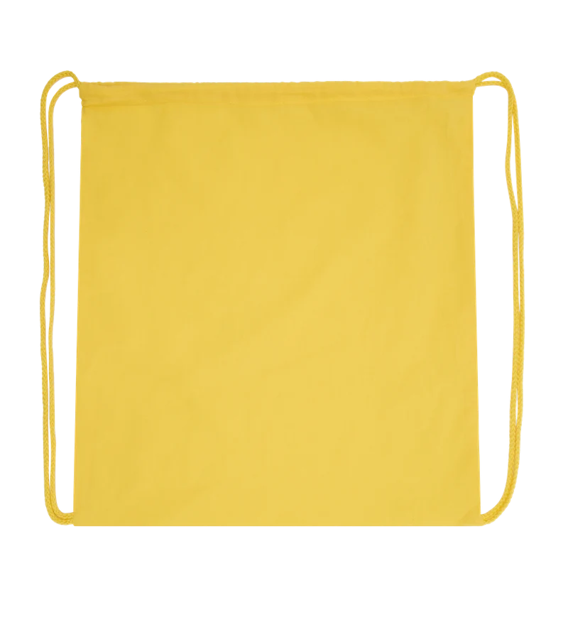 Basic colored cotton drawstring bag