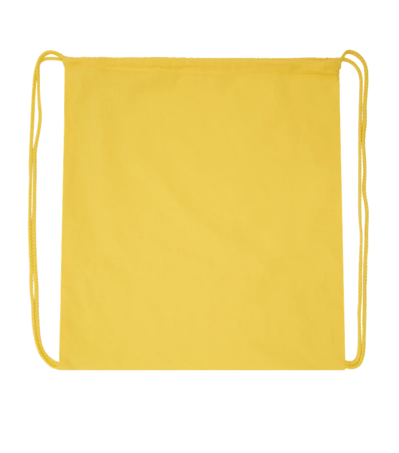 Basic colored cotton drawstring bag