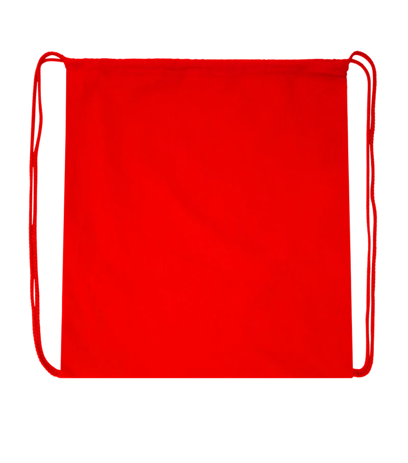 Basic colored cotton drawstring bag