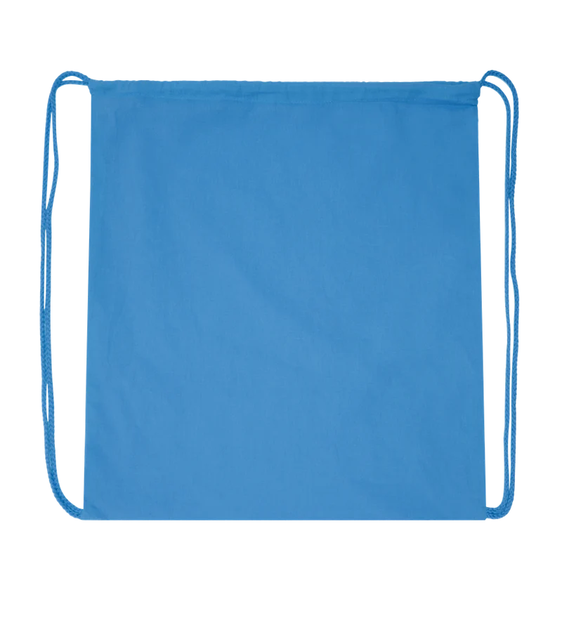 Basic colored cotton drawstring bag