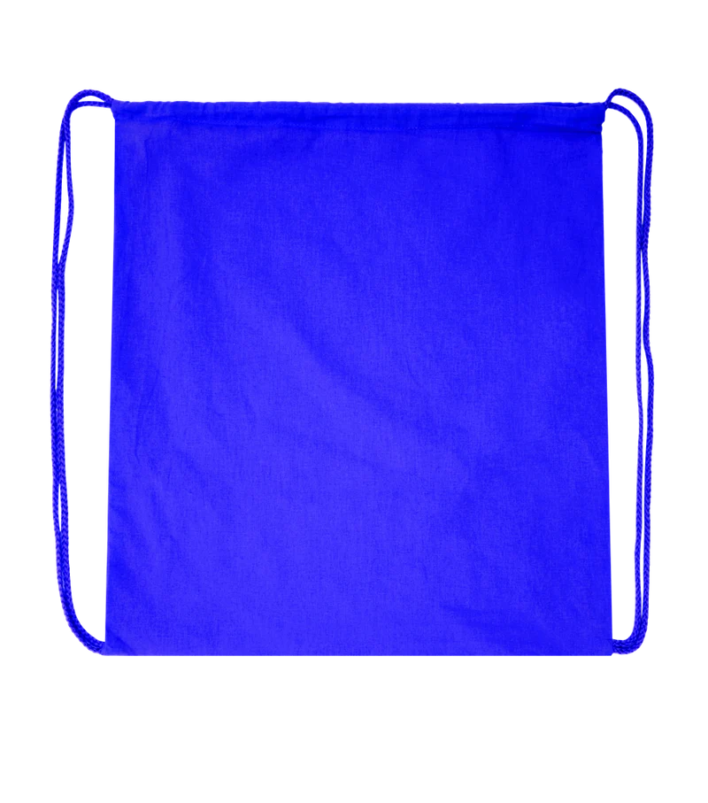 Basic colored cotton drawstring bag
