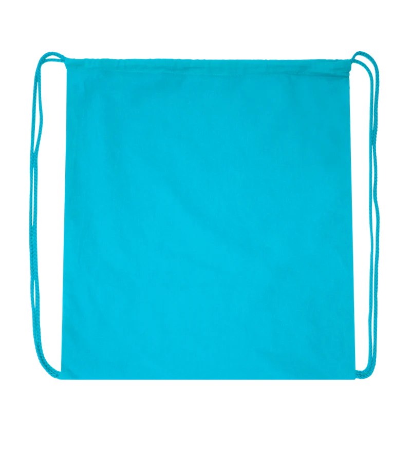 Basic colored cotton drawstring bag