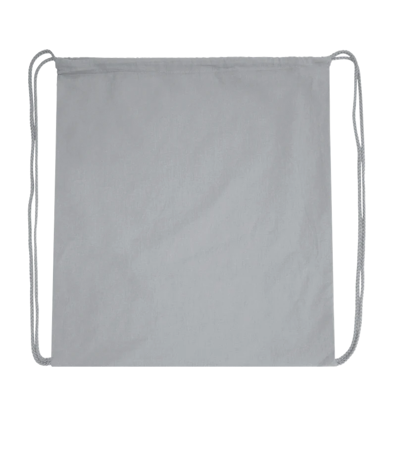 Basic colored cotton drawstring bag