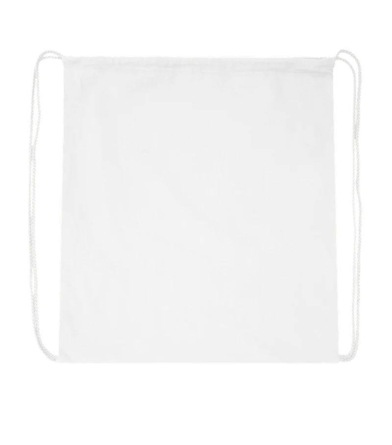 Basic colored cotton drawstring bag