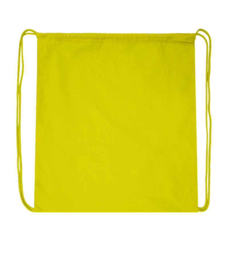 Basic colored cotton drawstring bag