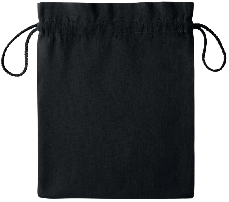 Essential medium colored cotton drawstring bag
