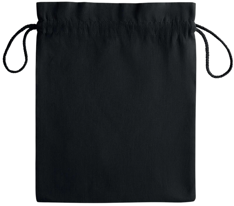 Essential medium colored cotton drawstring bag