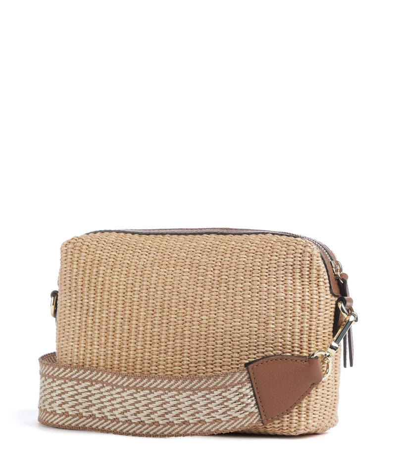 Abro Raffia Kaia Umhängetasche natural
