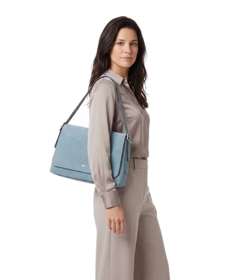 Abro Suede Carina Schultertasche sapphire