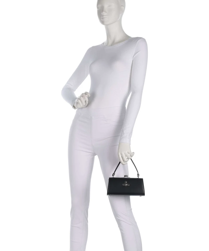 Vivienne Westwood Doll Frame Smooth XL Handtasche black