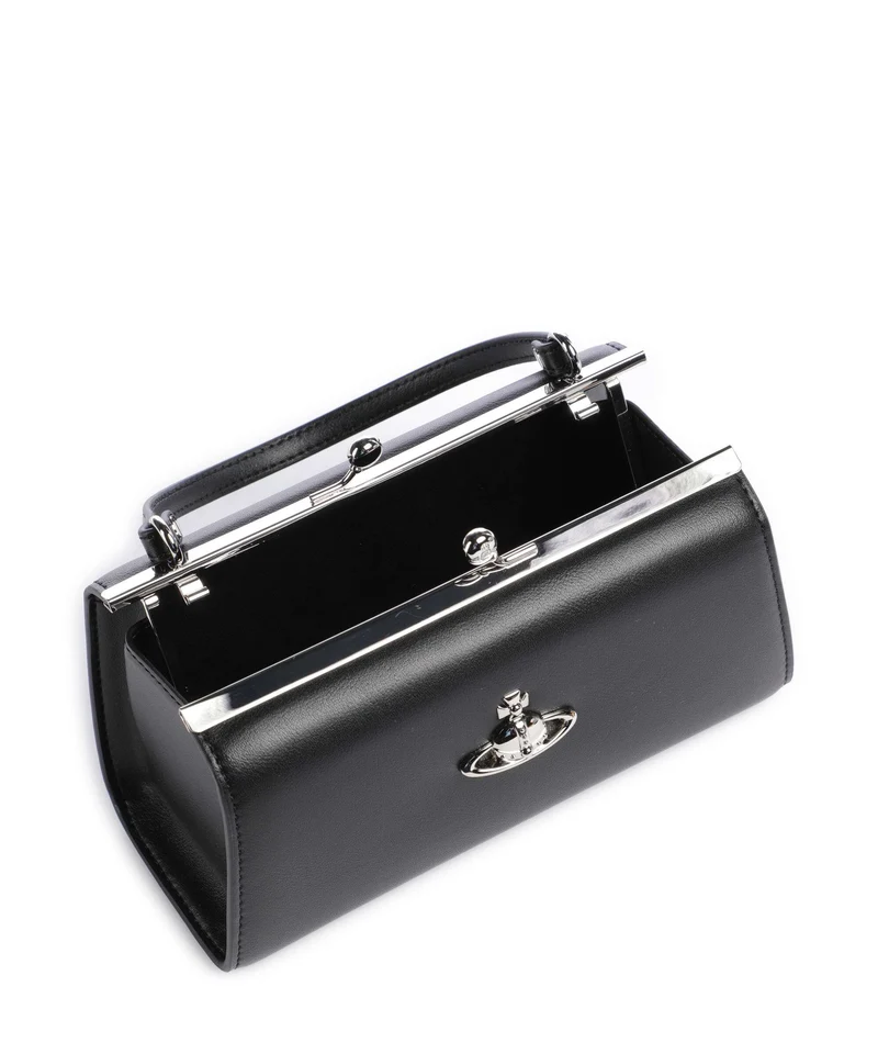 Vivienne Westwood Doll Frame Smooth XL Handtasche black