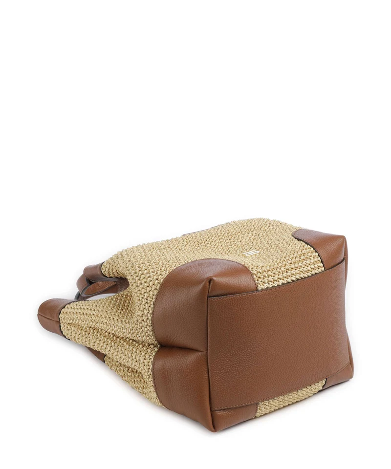 Abro Maglia Raffia Essential Medium Handtasche natural/nut