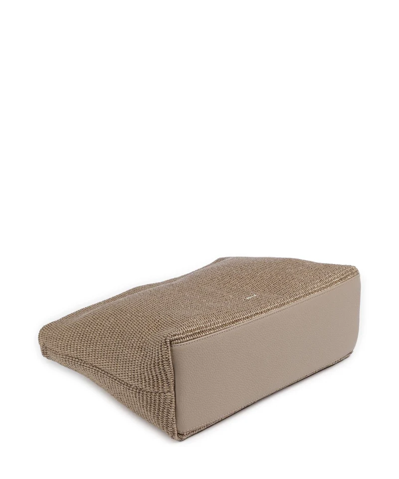 Abro Raffia Kaia Beuteltasche siena