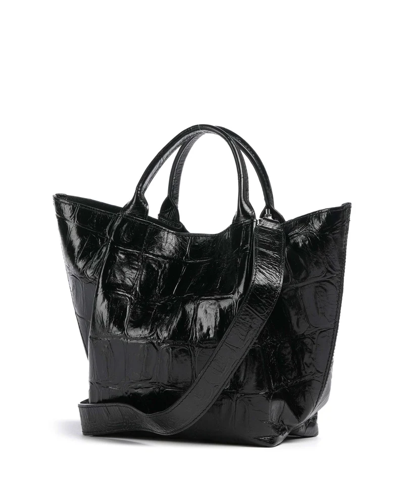 Abro Maxi Cocco Essential Small Handtasche black/nickel