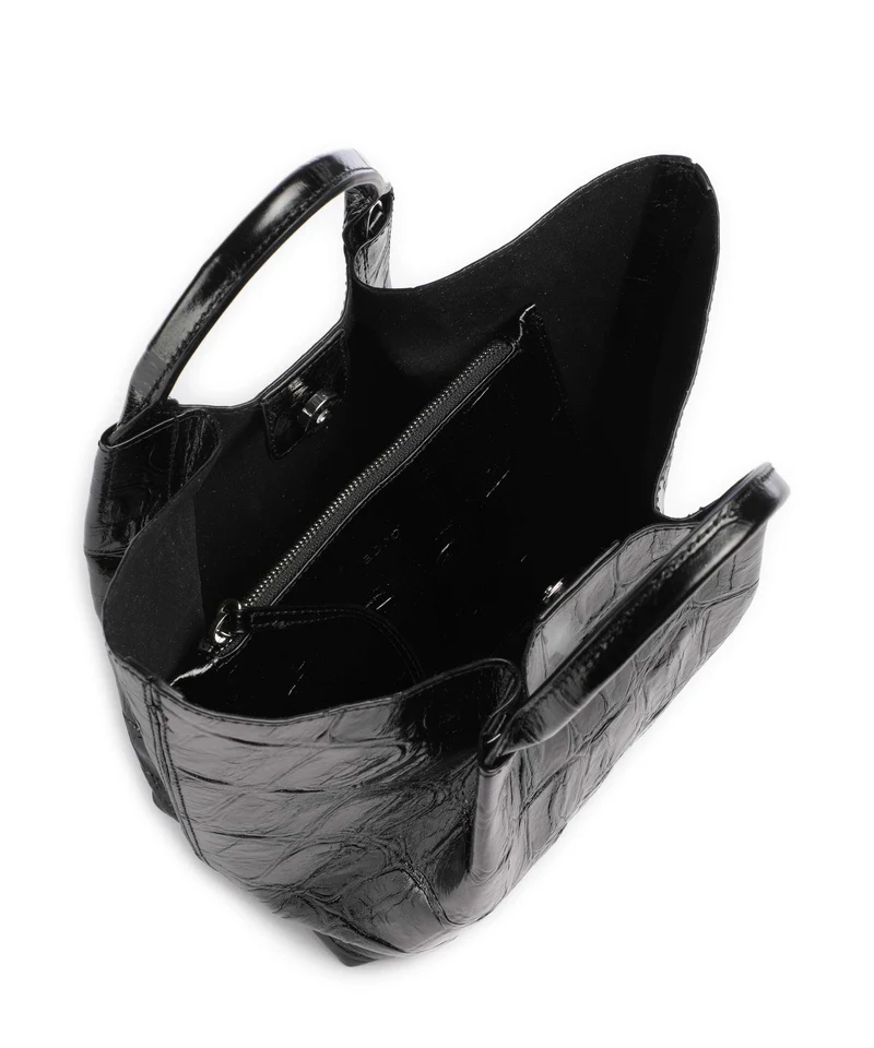 Abro Maxi Cocco Essential Small Handtasche black/nickel