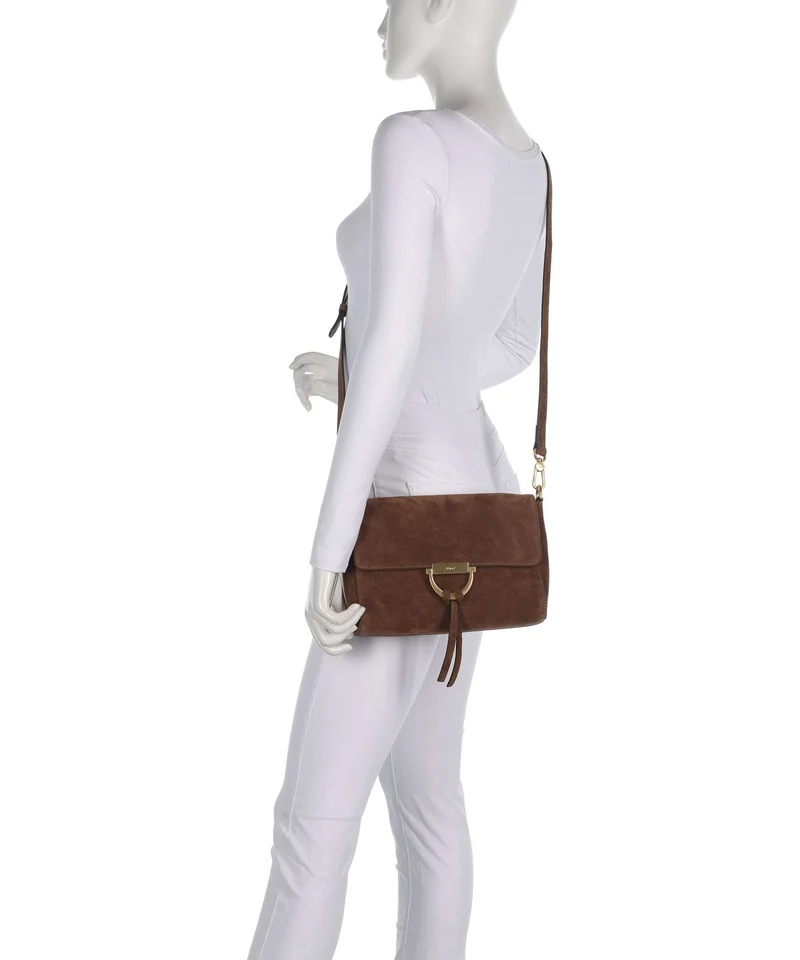 Abro Suede Temi Schultertasche wood