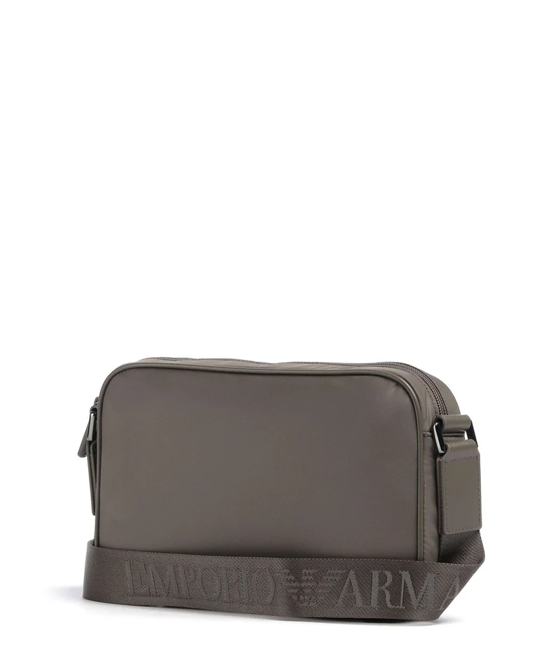 Emporio Armani Recycled Nylon Umhängetasche major brown