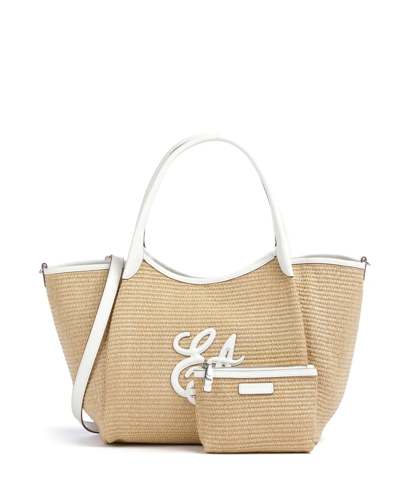 Emporio Armani Durini 24 M-L Shopper naturale/bianco