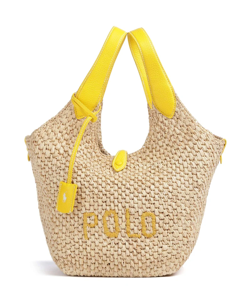 Polo Ralph Lauren Play Medium Handtasche natural/canary yellow
