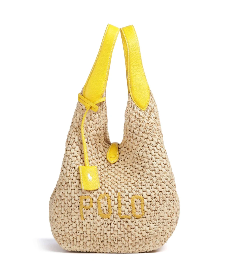 Polo Ralph Lauren Play Medium Handtasche natural/canary yellow