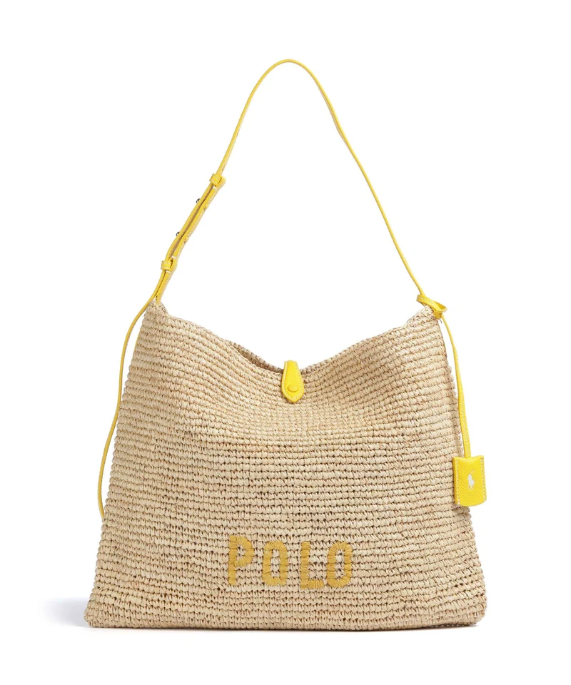 Polo Ralph Lauren Play Large Beuteltasche natural/canary yellow
