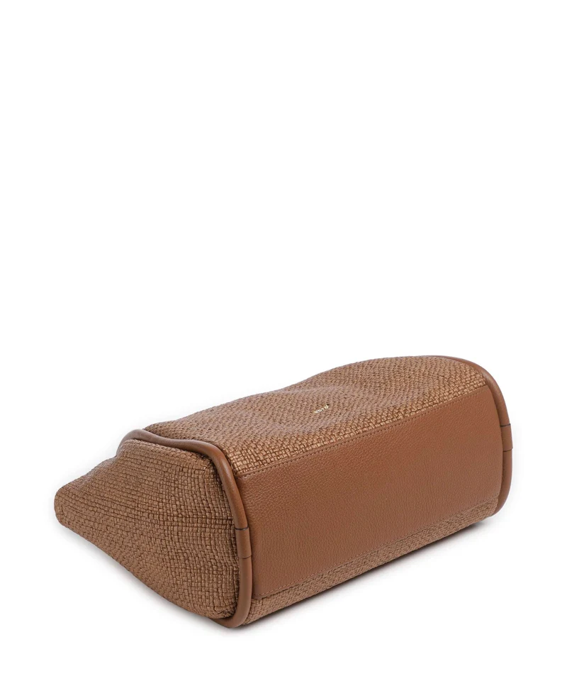 Abro Raffia Intreccio Willow Handtasche caramel/cognac