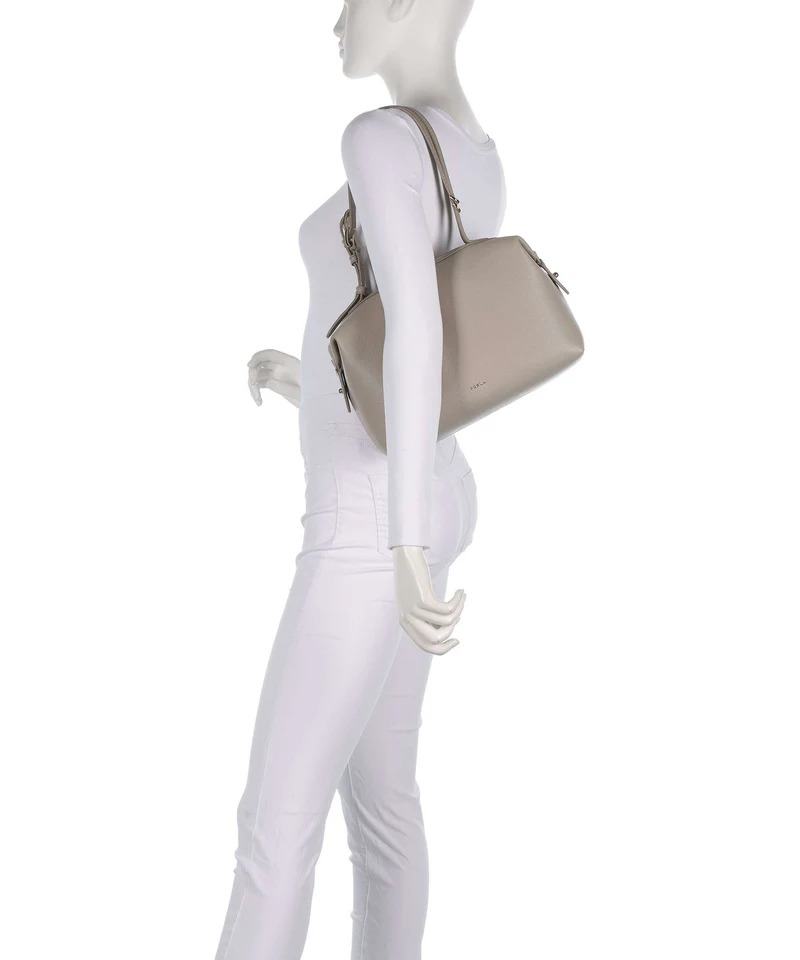 Furla Double M Schultertasche linen