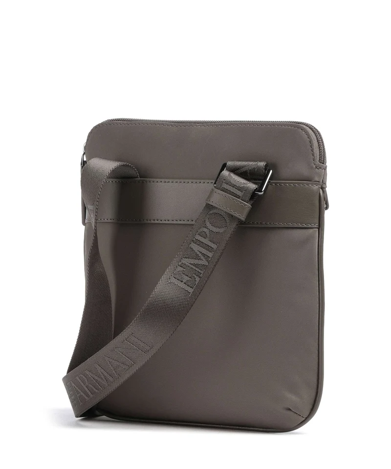 Emporio Armani Recycled Nylon Umhängetasche major brown