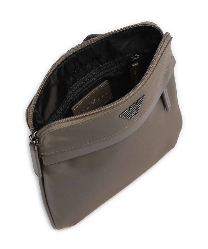 Emporio Armani Recycled Nylon Umhängetasche major brown