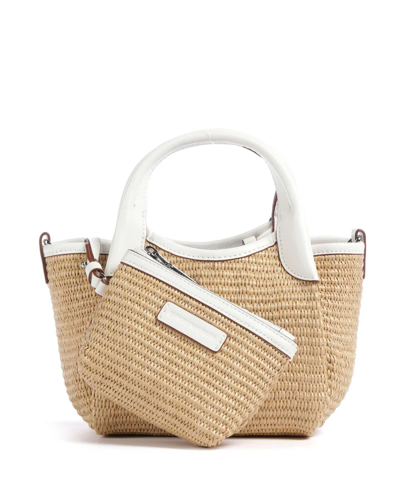 Emporio Armani Durini 24 S Umhängetasche naturale/bianco