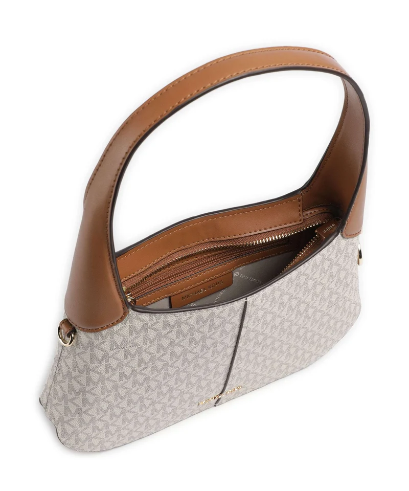 Michael Kors Alice Small Schultertasche vanilla/acorn