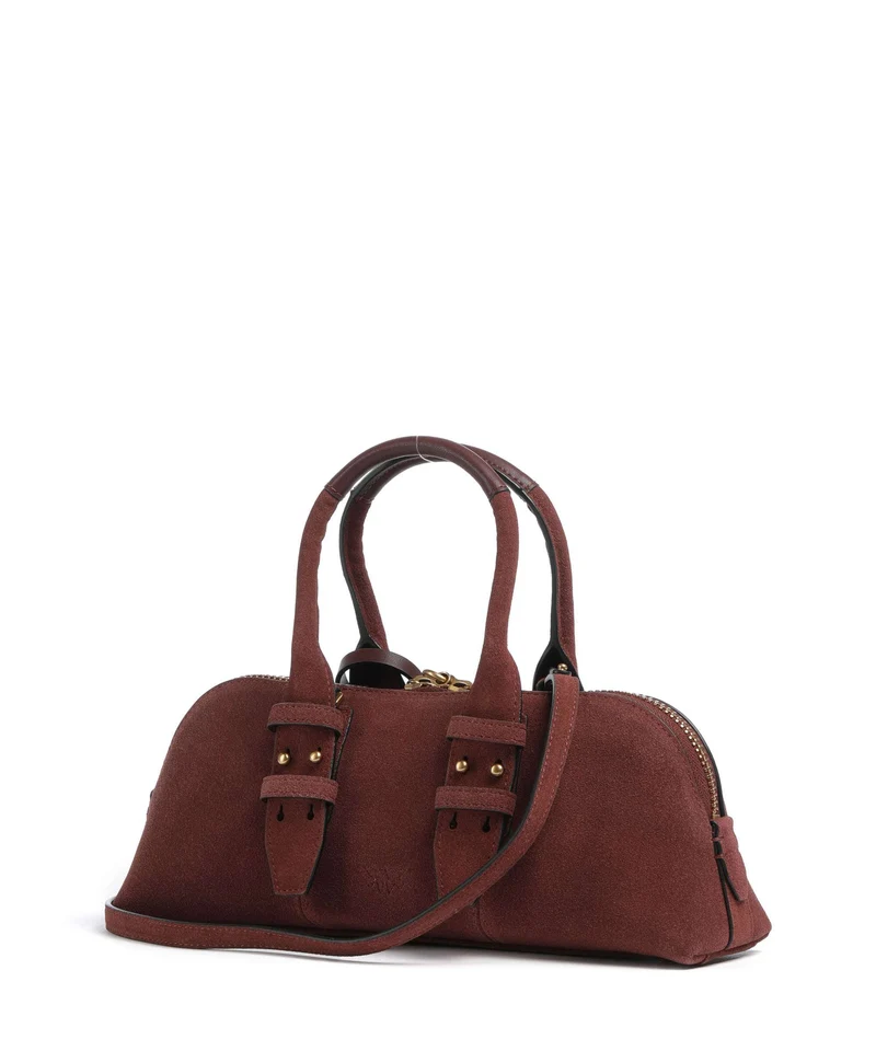 Pinko Bowling Horizontal Handtasche rosso vino/antique gold