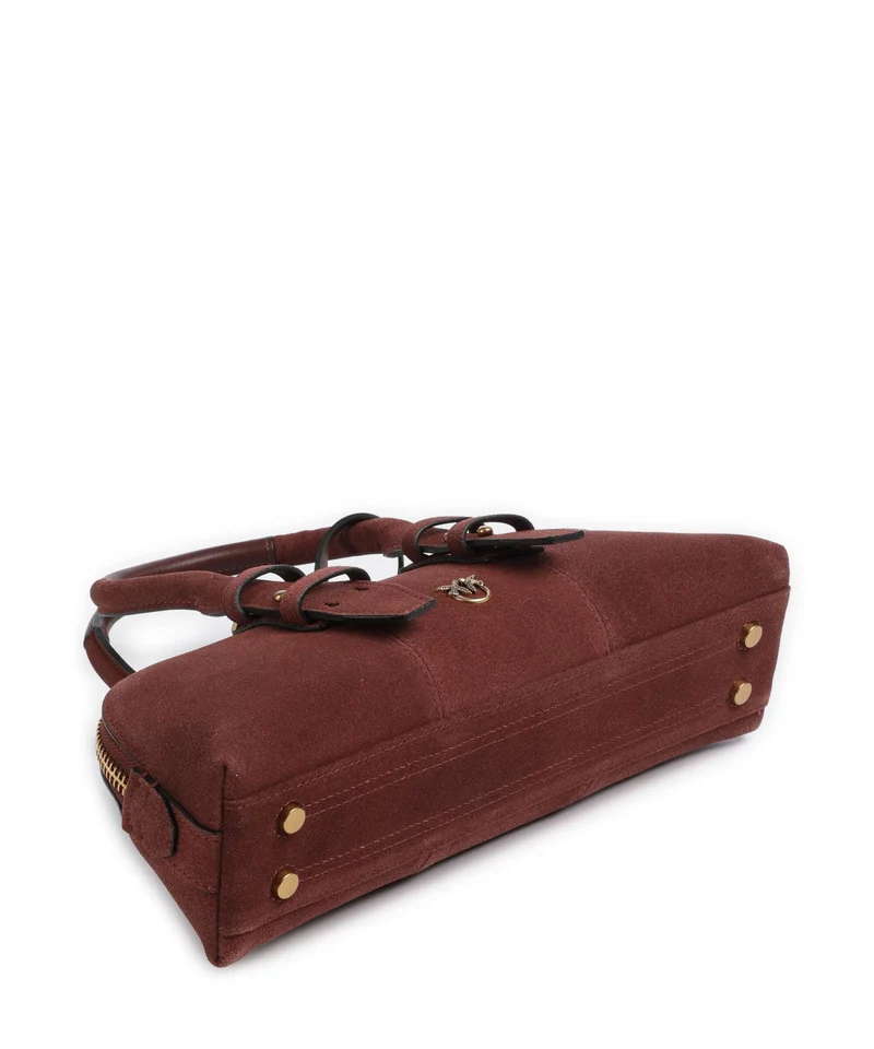 Pinko Bowling Horizontal Handtasche rosso vino/antique gold