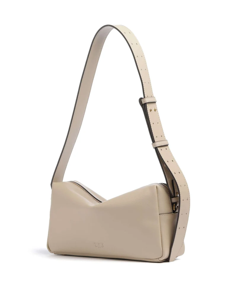 Pinko Schultertasche beige/grigio fumo/antique gold