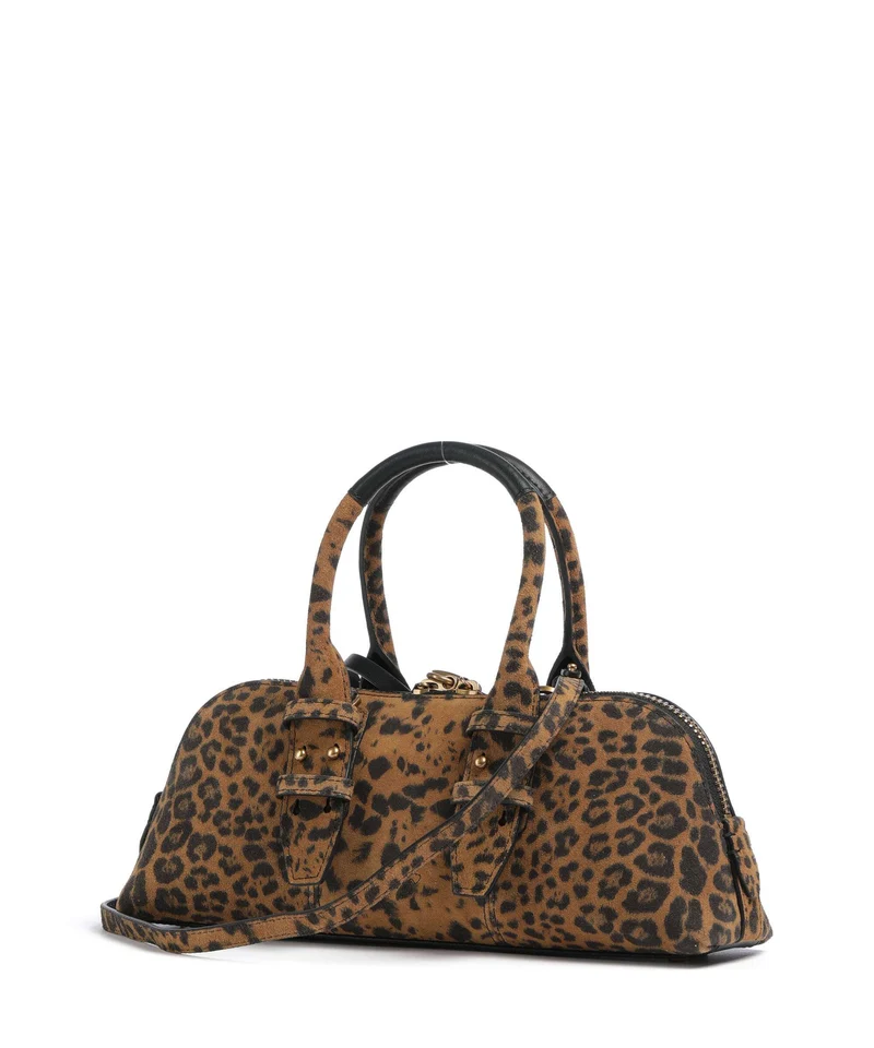 Pinko Bowling Horizontal Handtasche maculato/marrone/antique gold