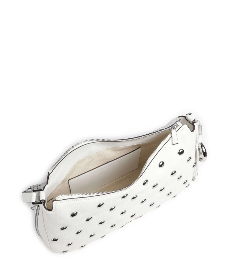 Michael Kors Nolita Medium Beuteltasche optic white